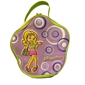 Y2K 2003 Polly Pocket Mini Lunch Bag Purse Pink Green Retro